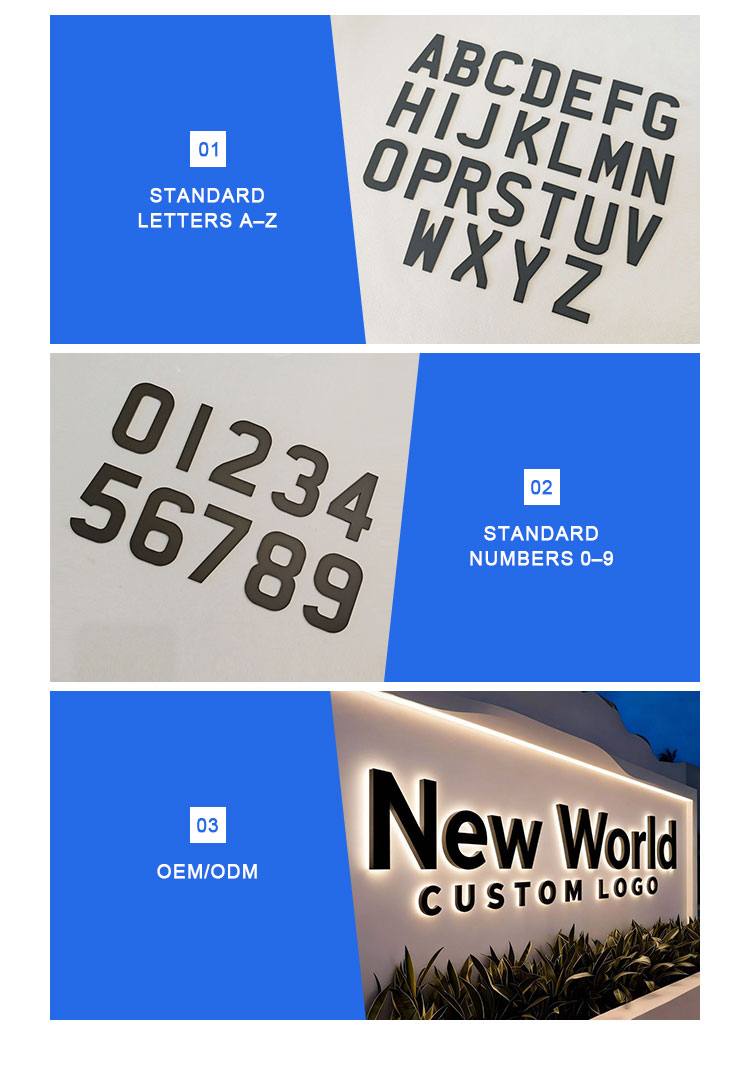 Acrylic License Plate Letters and Numbers for Vehicle Plates