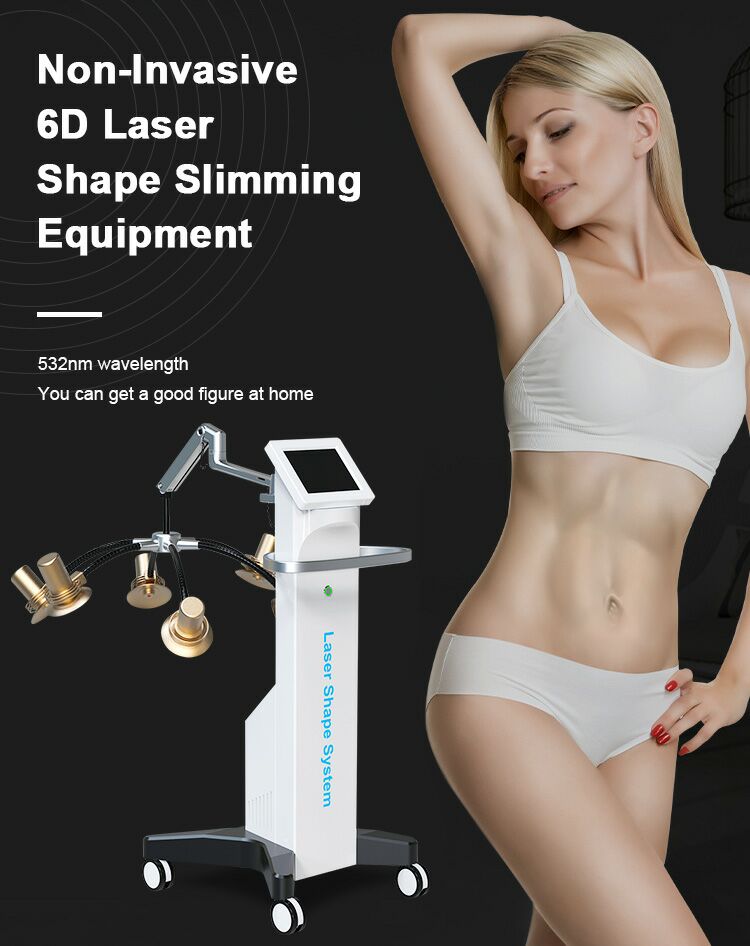 532Nm Green Light 6D Lipo Cold Laser Machine Body Sculpture Weight