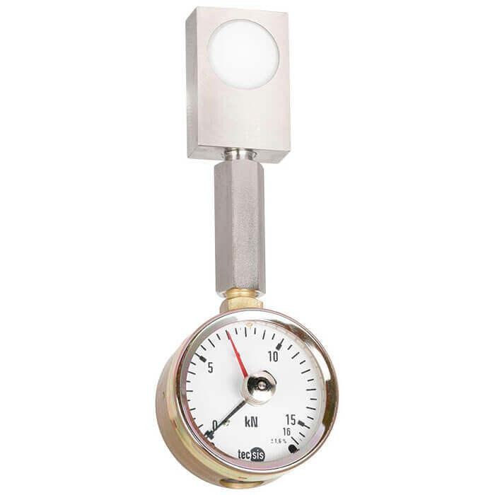 Transdutor de força de compressão hidráulica WIKA F1102 (instrumento de teste de pinças de soldagem, até 36 kN)