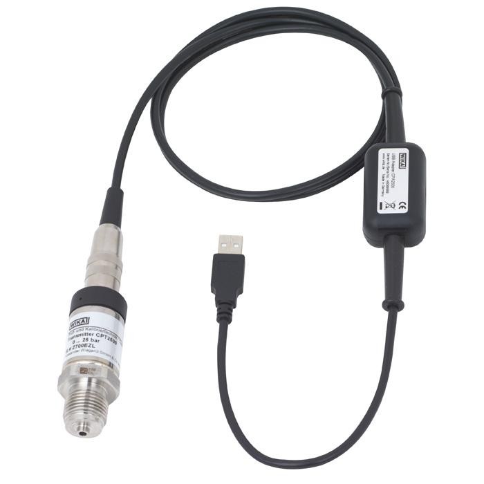 WIKA CPT2500 USB-trycksensor – med USB-adapter och programvara
