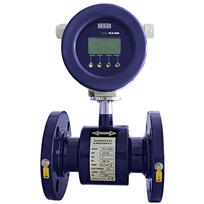 WIKA FLC-2200EL 電磁流量計 – 水およびプロセス産業向け