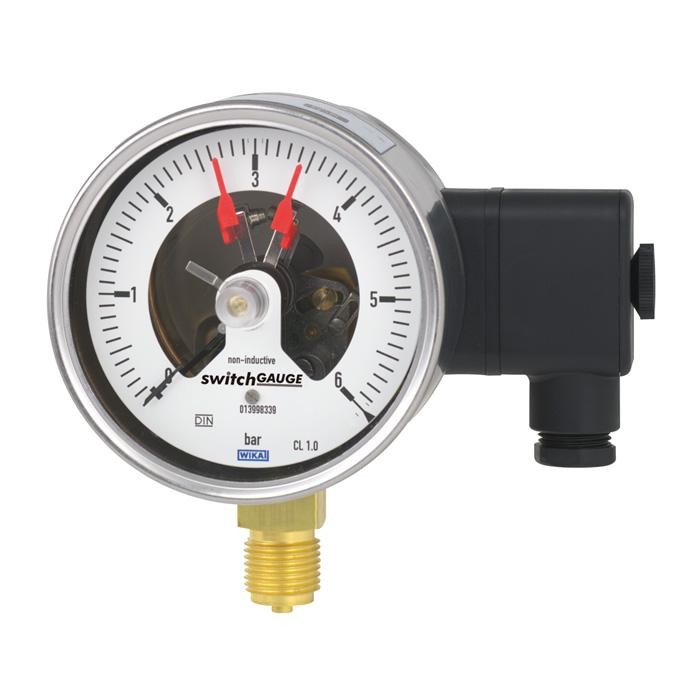 WIKA PGS21.100 / PGS21.160 – Manômetro com Tubo Bourdon com Contatos de Interruptor