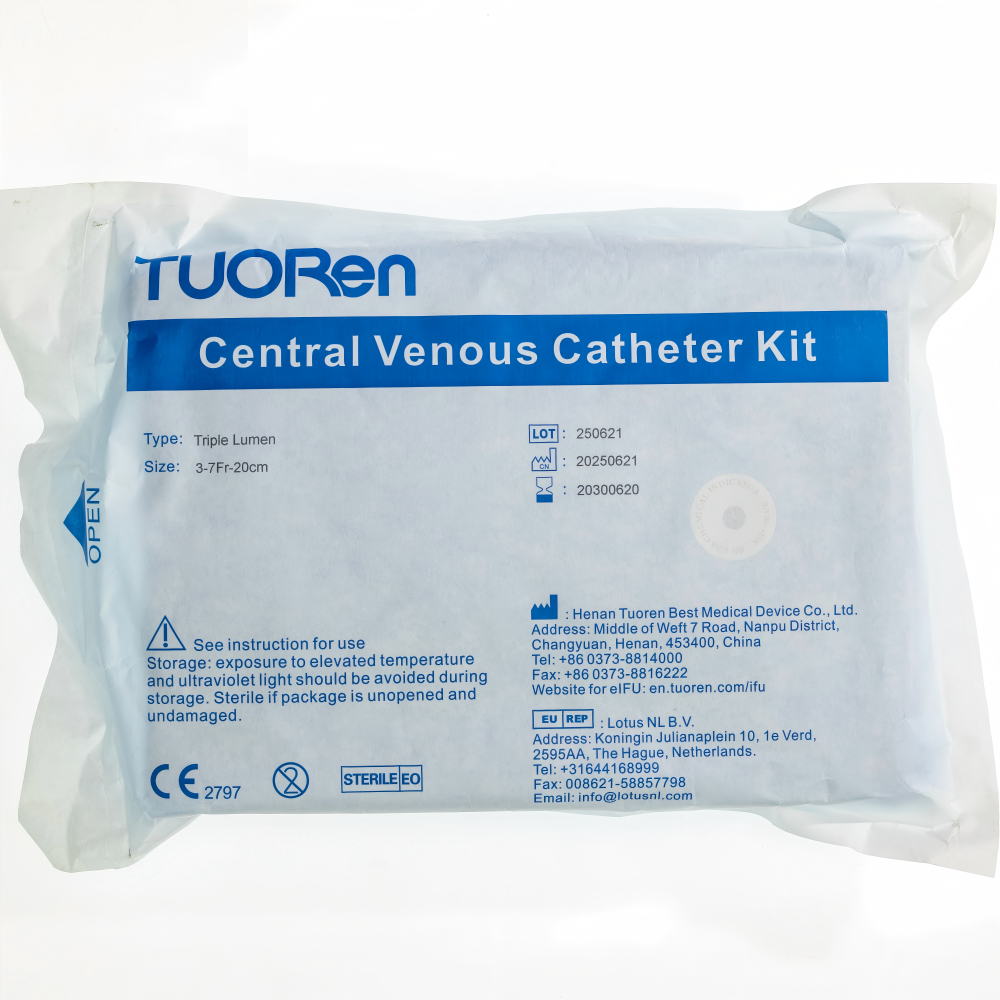 Tuoren CVC kits 4fr x 5cm tripple with dressing Neonatal - Medical Grade