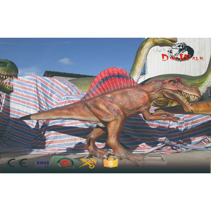 Dinosaurio robótico Spinosaurus animatrónico de tamaño real realista de Jurassic Park