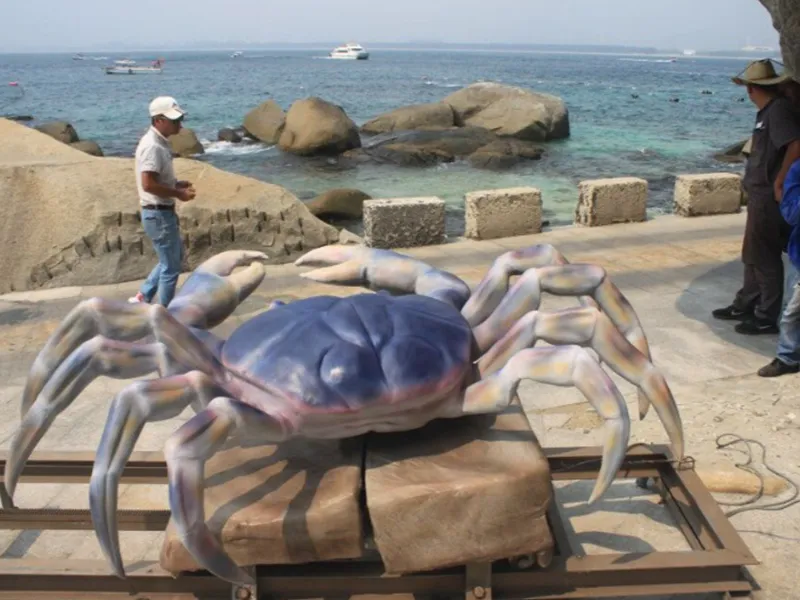 Animales marinos animatrónicos.