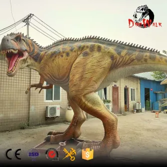 Jurassic Park Dinosaurio robótico animatrónico realista de tamaño natural Carnotaurus