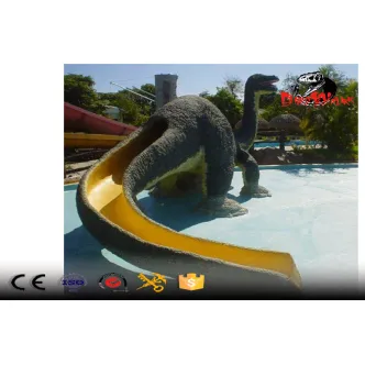 Tobogán infantil con forma de dinosaurio para entretenimiento al aire libre