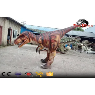 Disfraz de dinosaurio realista con patas ocultas