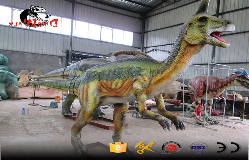 Modelo de simulación de tamaño real del dinosaurio Tsintaosaurus exclusivo de China