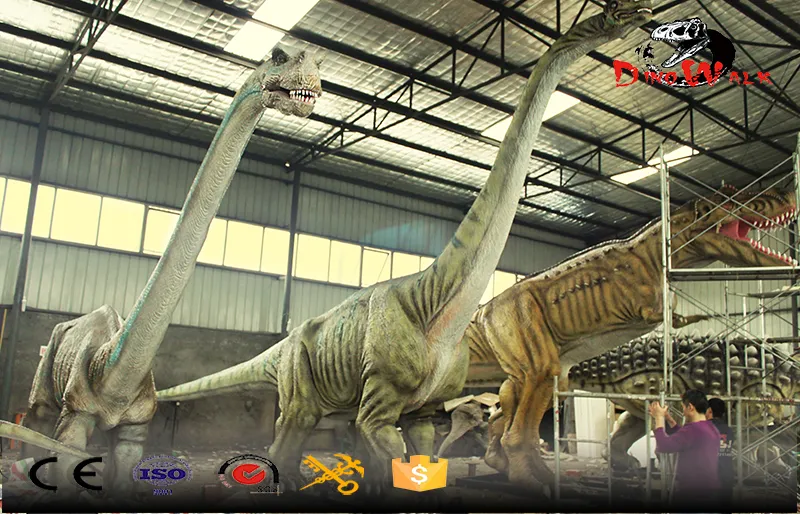 Modelo de simulación de dinosaurio animatrónico de gran tamaño, suministro directo de fábrica