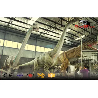 Modelo de simulación de dinosaurio animatrónico de gran tamaño, suministro directo de fábrica