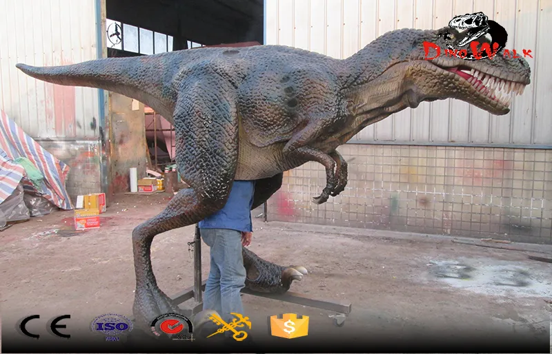 Disfraces de simulación de dinosaurios con movimiento para espectáculos de entretenimiento.