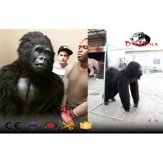 Disfraz de Halloween gorila adulto caminando traje de gorila para espectáculo
