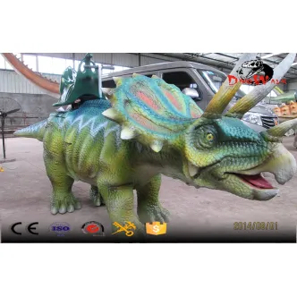 Parque Jurásico simulación de dinosaurios paseo en dinosaurio caminando