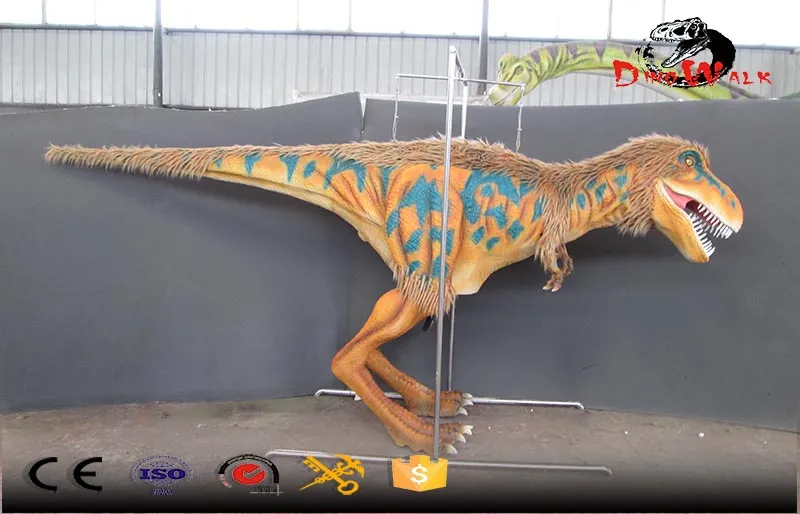 Disfraces de simulación de dinosaurios reales con plumas.
