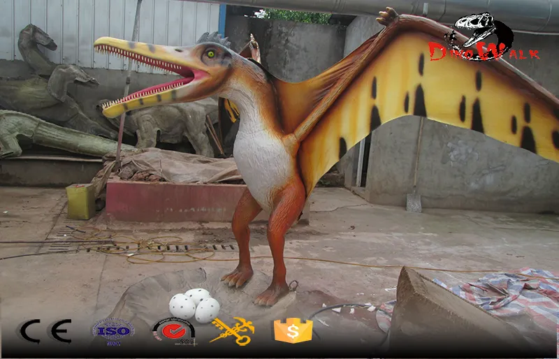 Serie de dinosaurios animatrónicos de simulación de pterosaurio de pie