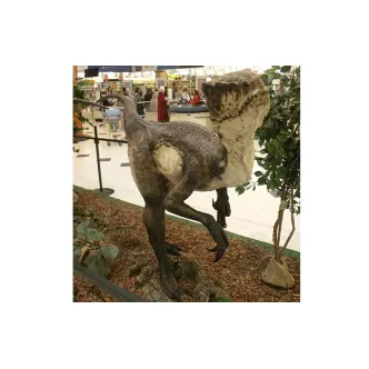 estatua de dinosaurio realista de fibra de vidrio de alta calidad