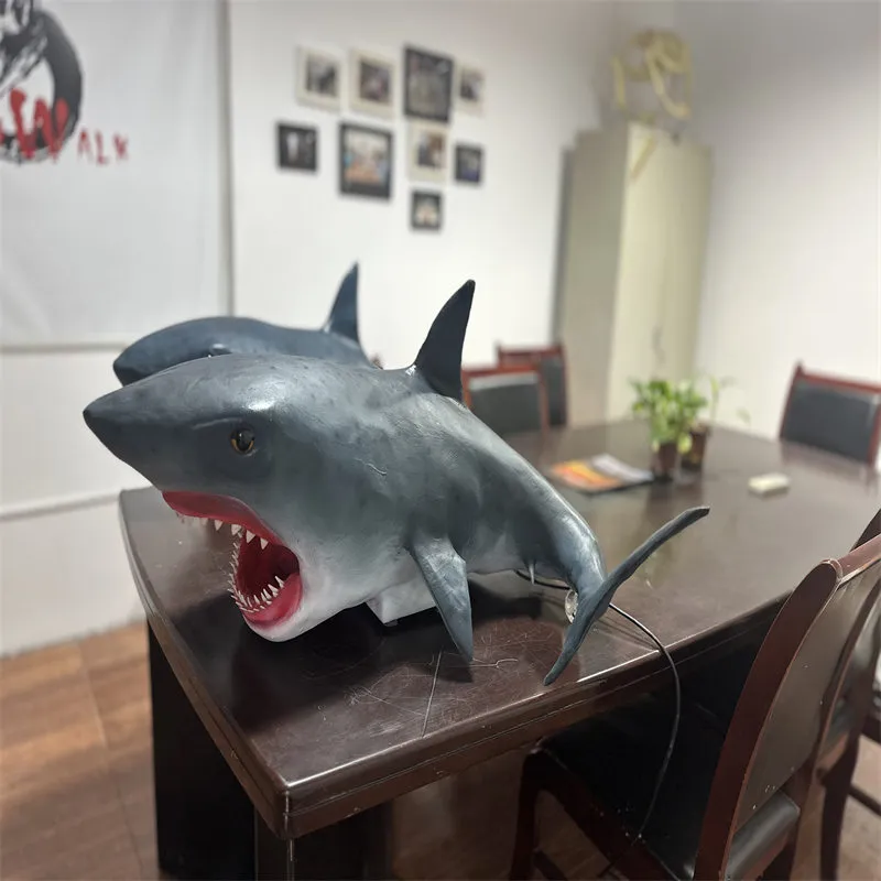 Modelo de tiburón de animales marinos animatrónicos artificiales