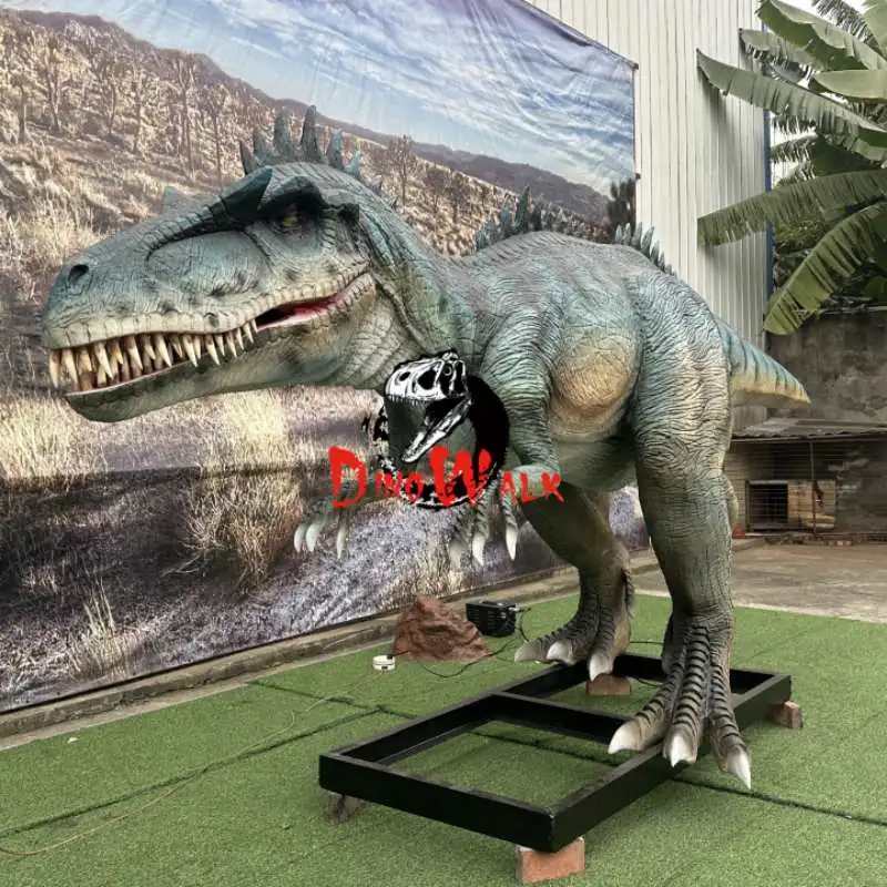 Modelo de dinosaurio animatrónico realista rajasaurus