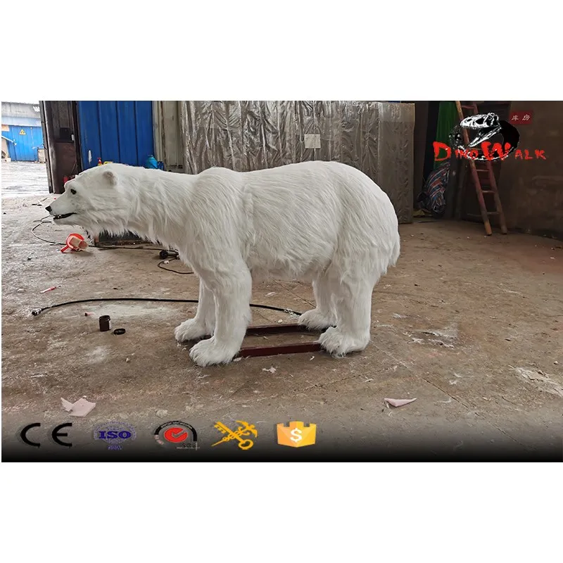 Oso polar animatrónico de tamaño natural