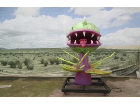 Giant magic realistic animatronic flower moving plants for theme decoration