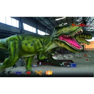 Simulación animatrónica de dinosaurios modelo Rajasaurus