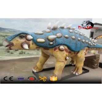 modelo de simulación animatrónica de dinosaurio Ankylosaurus exagerado de color