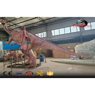 Dinosaurio plateosaurio animatrónico de tamaño natural