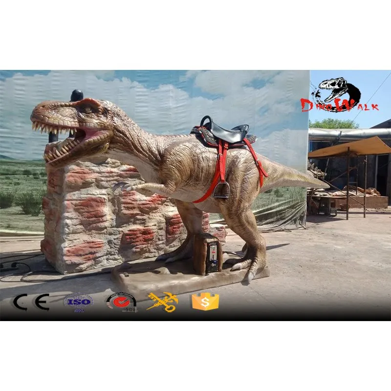 монетный аттракцион на динозаврах T-rex для парка развлечений