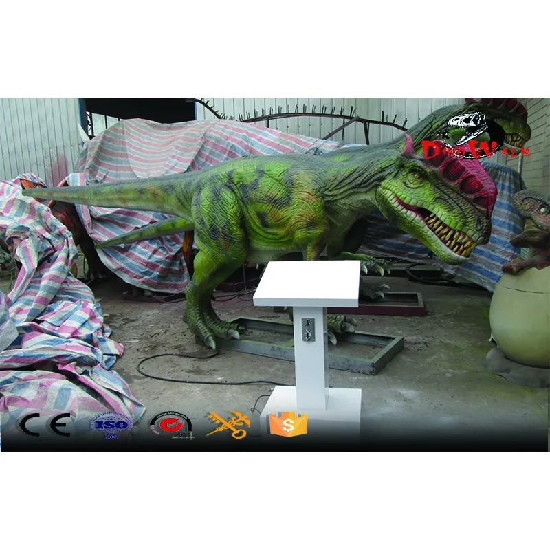  paseo en dinosaurio dilofosaurio animatrónico de alta calidad para entretener 