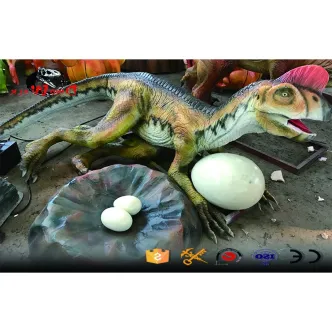 Modelo Oviraptor de simulación de dinosaurio animatrónico