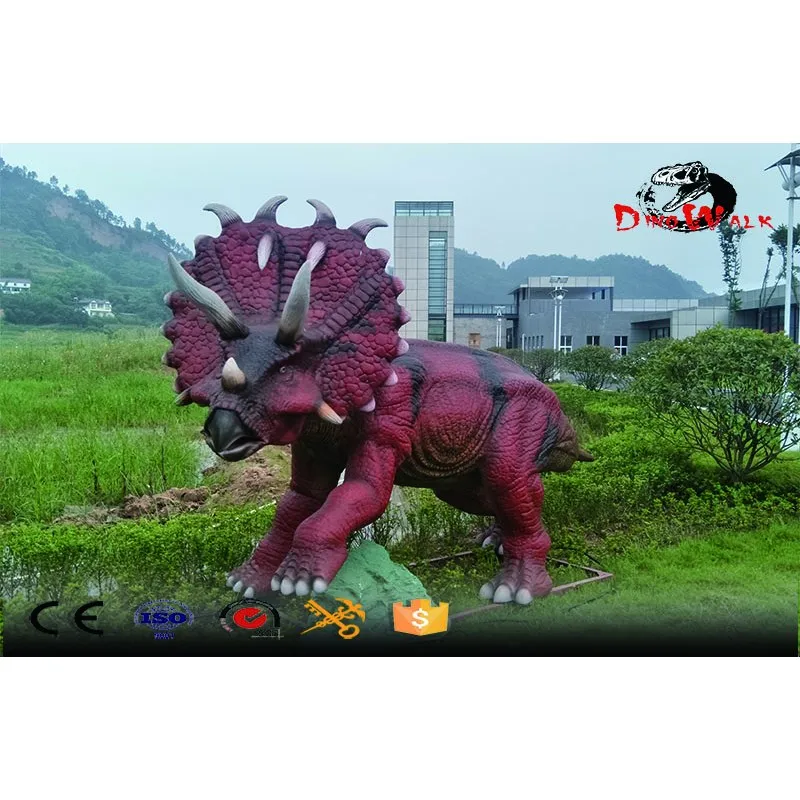 proyecto parque de atracciones modelo de triceratops realista