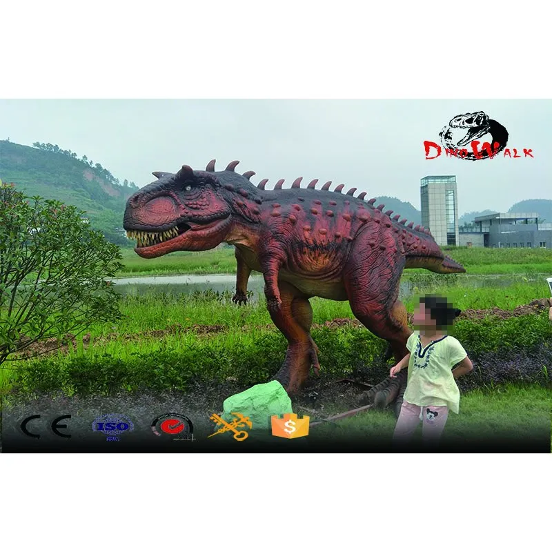 proyecto parque de atracciones realista animatrónico Carnotaurus