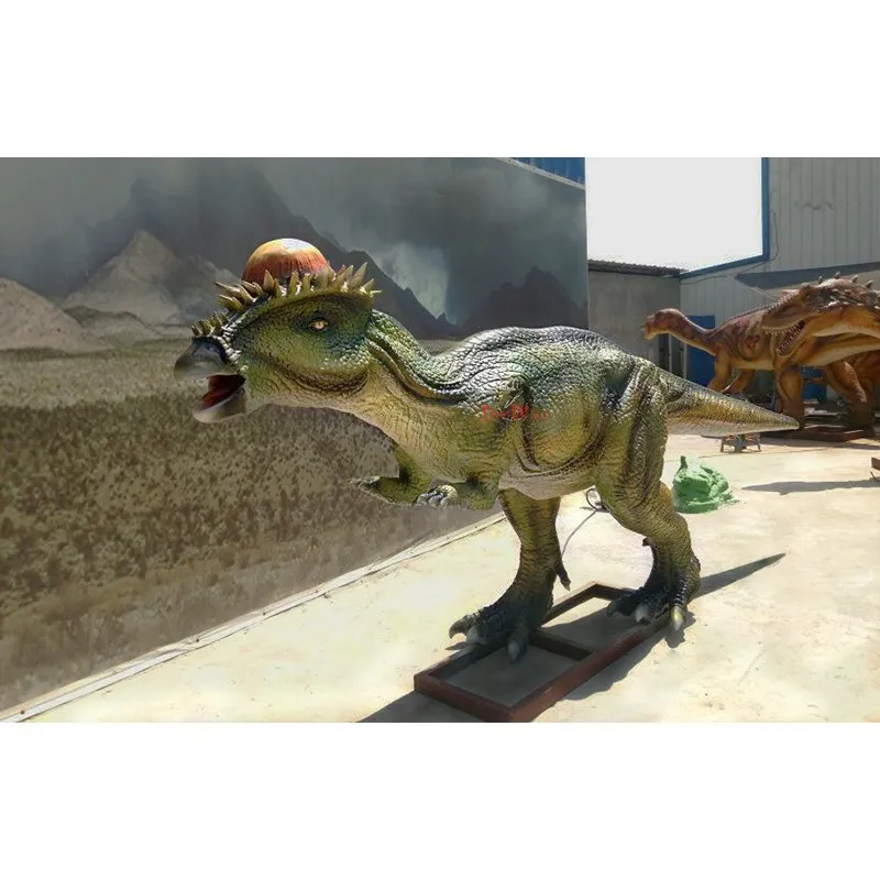 dinosaurio animatrónico de alta calidad con simulación de movimiento para parque de atracciones