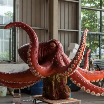 Modelo de pulpo de animales marinos animatrónicos artificiales