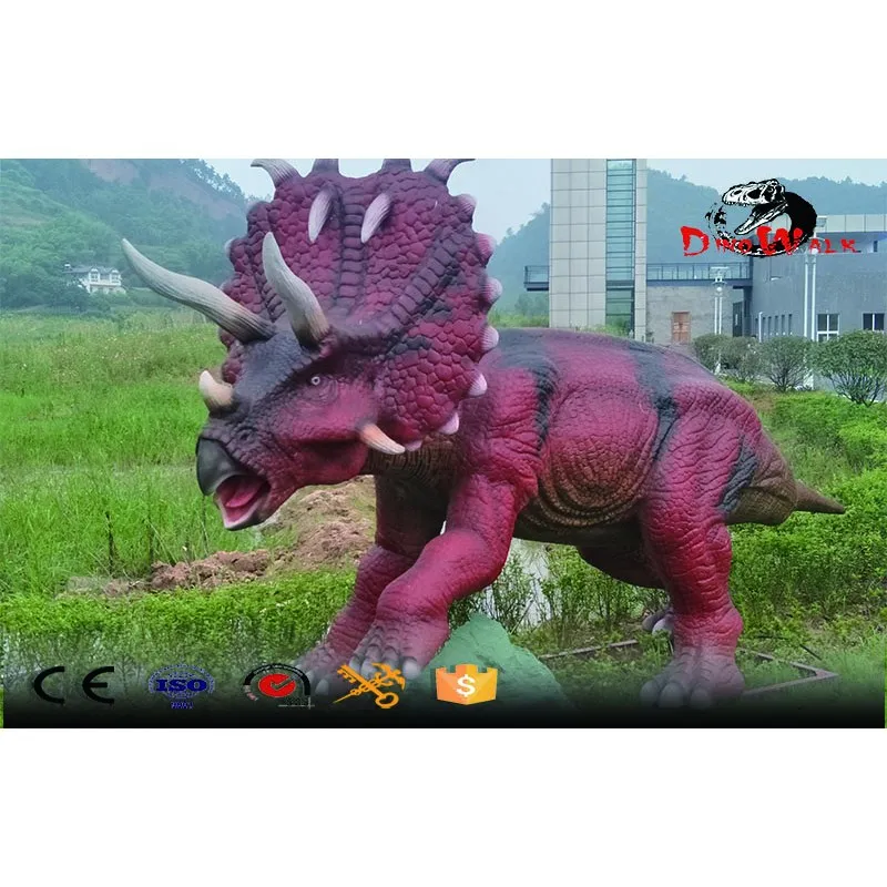 proyecto parque de atracciones modelo de triceratops realista