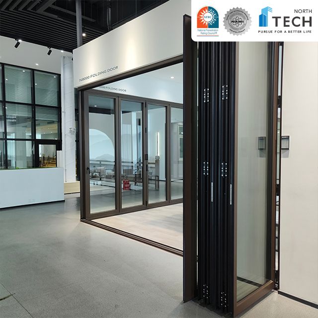 Efficient Aluminum Folding Doors - Superior Insulation, Soundproofing, and Space-Saving Design