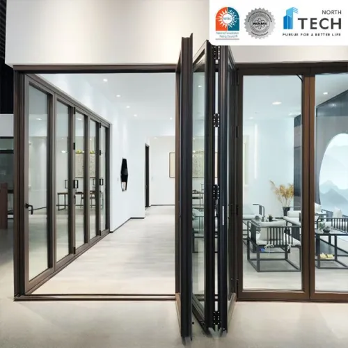 Efficient Aluminum Folding Doors - Superior Insulation, Soundproofing, and Space-Saving Design