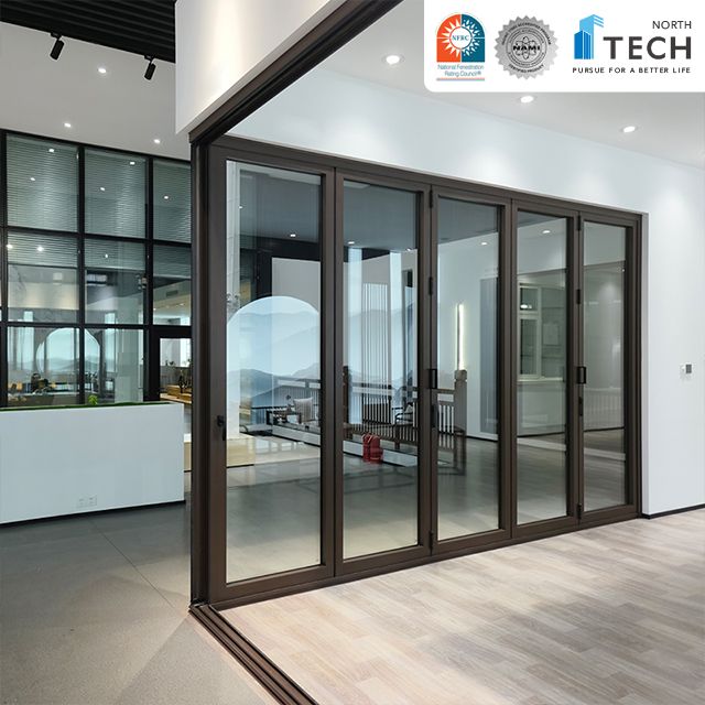 Efficient Aluminum Folding Doors - Superior Insulation, Soundproofing, and Space-Saving Design