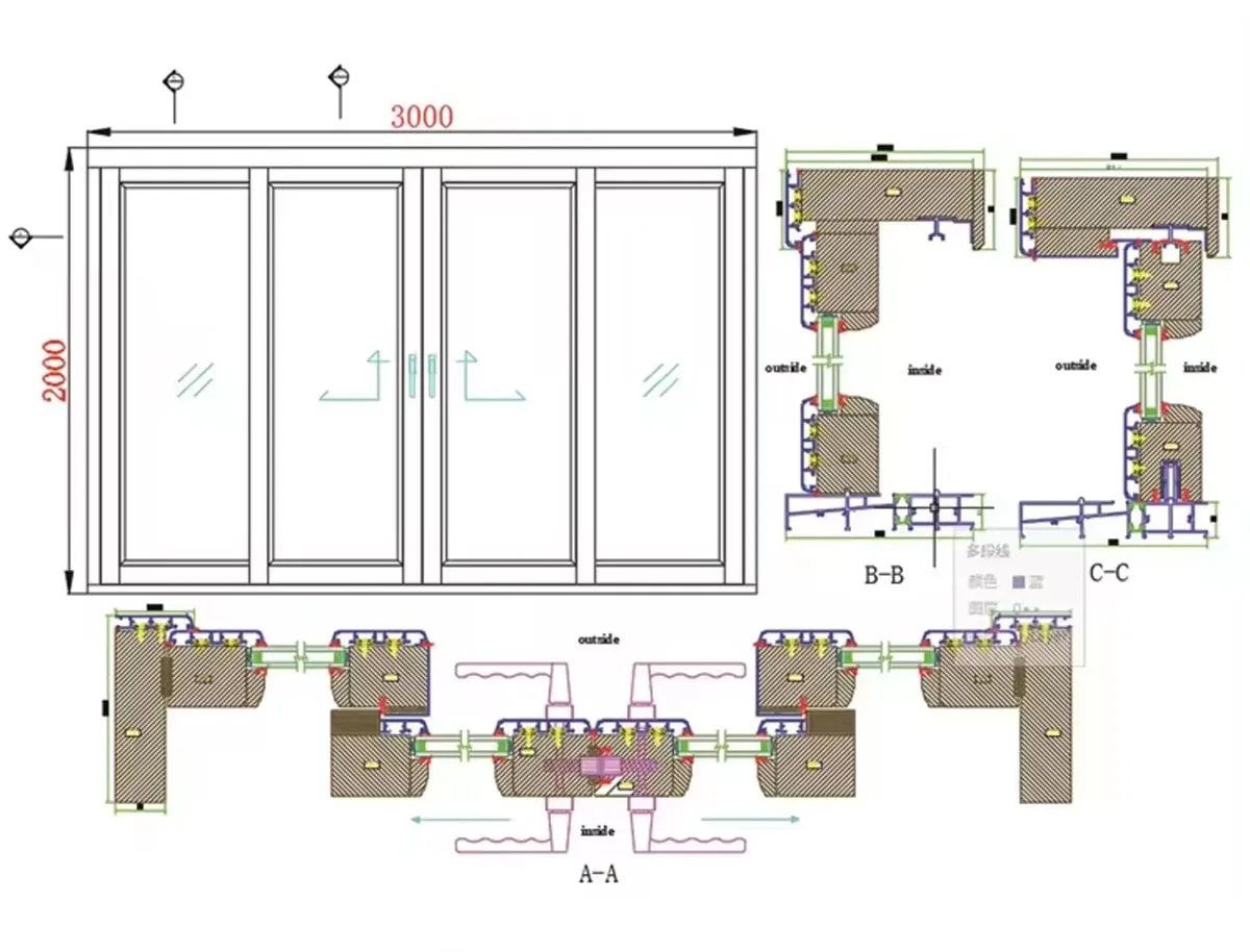 Premium Aluminum Clad Wood Sliding Doors - Exceptional Insulation, Soundproofing, and Space Efficiency