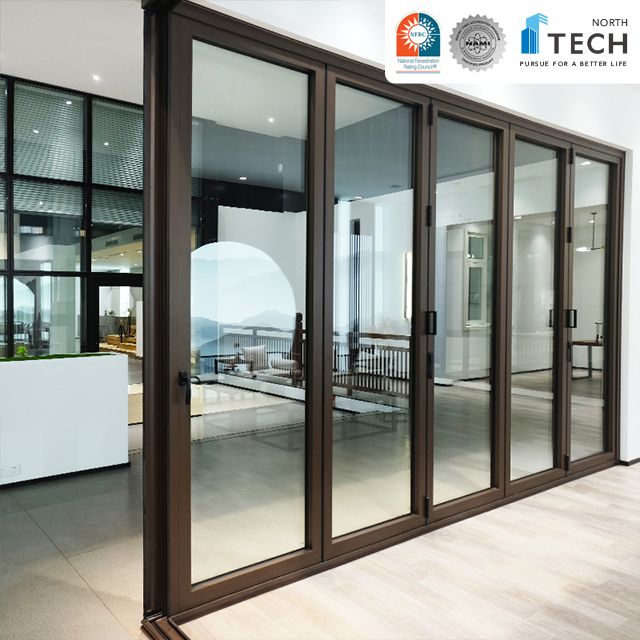 Efficient Aluminum Folding Doors - Superior Insulation, Soundproofing, and Space-Saving Design