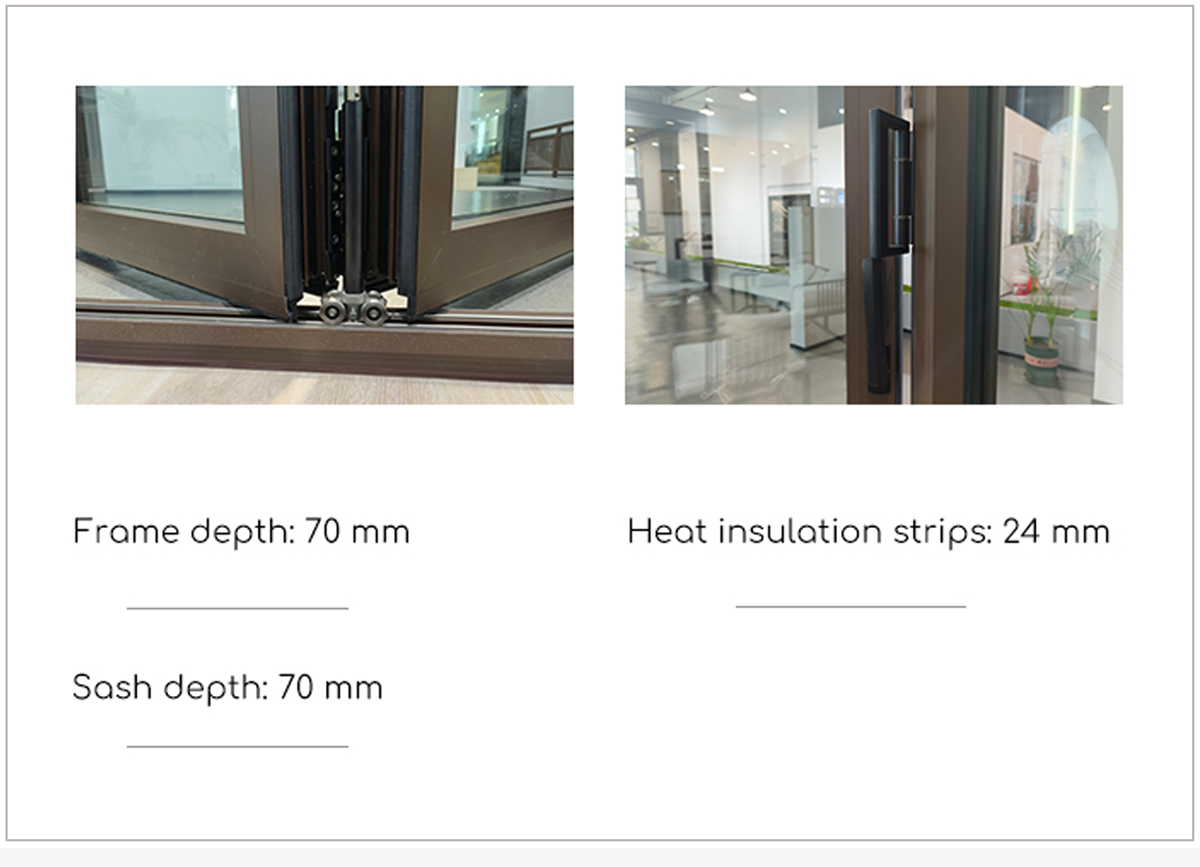 Efficient Aluminum Folding Doors - Superior Insulation, Soundproofing, and Space-Saving Design