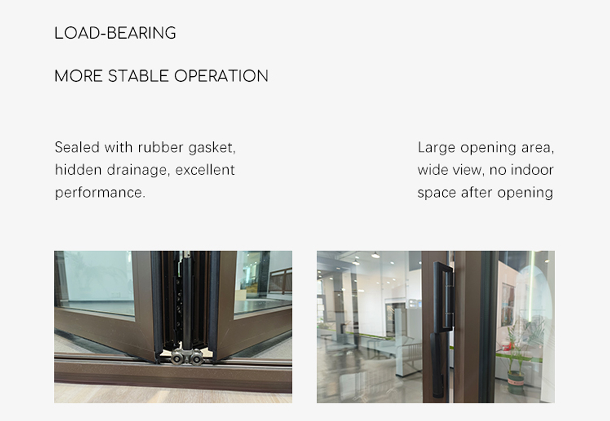 Efficient Aluminum Folding Doors - Superior Insulation, Soundproofing, and Space-Saving Design