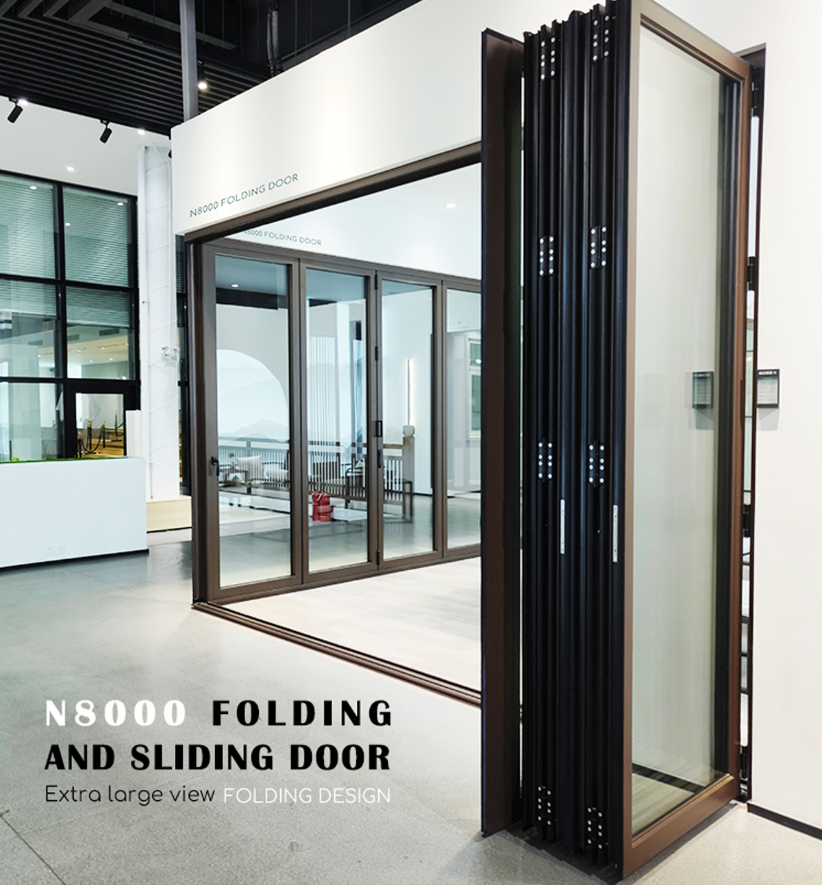 Efficient Aluminum Folding Doors - Superior Insulation, Soundproofing, and Space-Saving Design