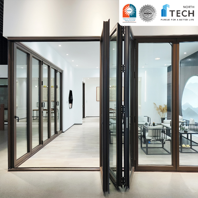 Efficient Aluminum Folding Doors - Superior Insulation, Soundproofing, and Space-Saving Design