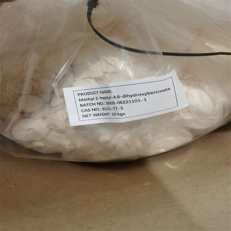 Benzoic acid, 2-heptyl-4,6-dihydroxy-, methyl ester cas 6121-77-3