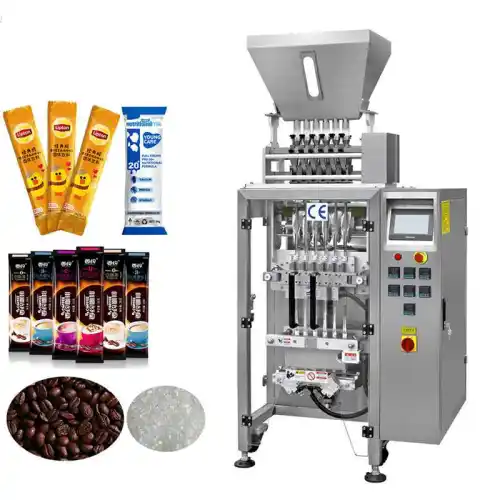 Multi lanes sugar stick packing machine