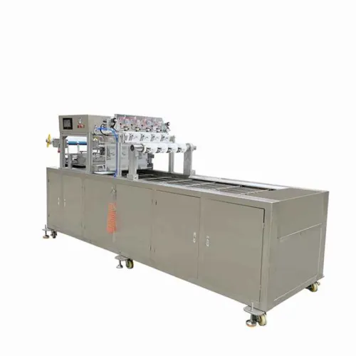 Automatic 4 cavity continuous MAP vacuum tray sealing machine