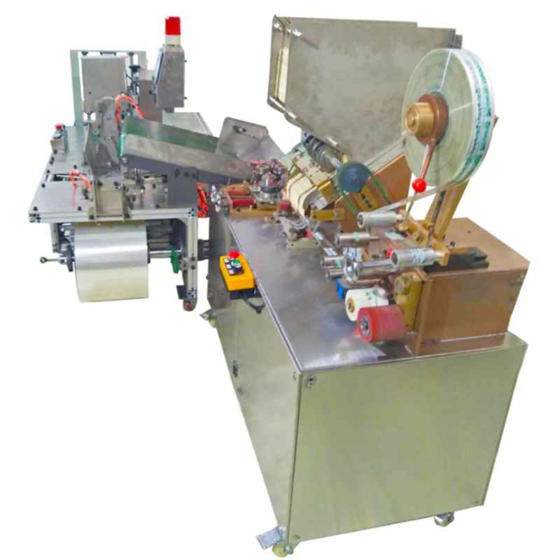 Automatic straw packing machine with end wrapping