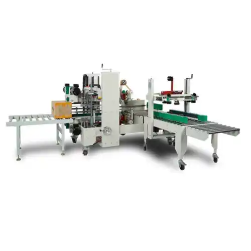 Automatic H format carton case taping machine